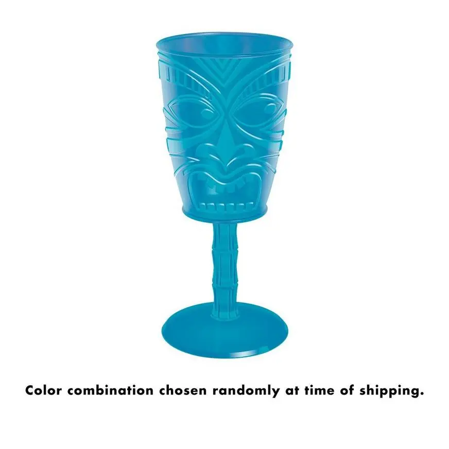 Tiki Plastic Wine Glass 14oz - Image 2