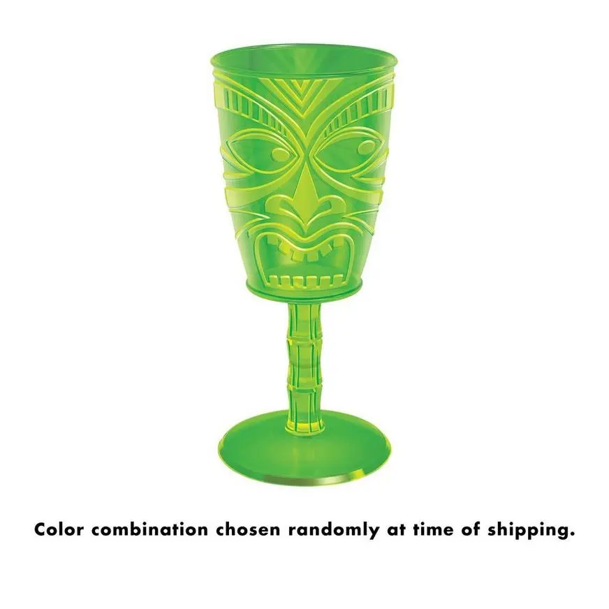 Tiki Plastic Wine Glass 14oz - Image 3