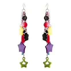 Multi Color Dangle Earrings