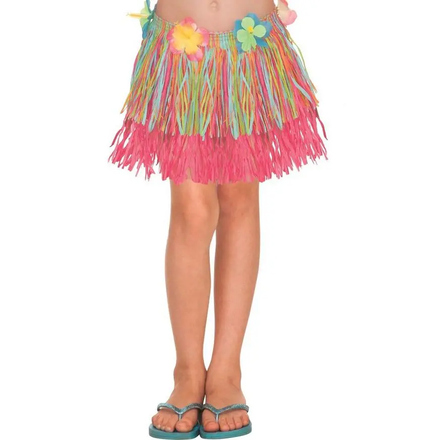 Child Rainbow Hula Skirt
