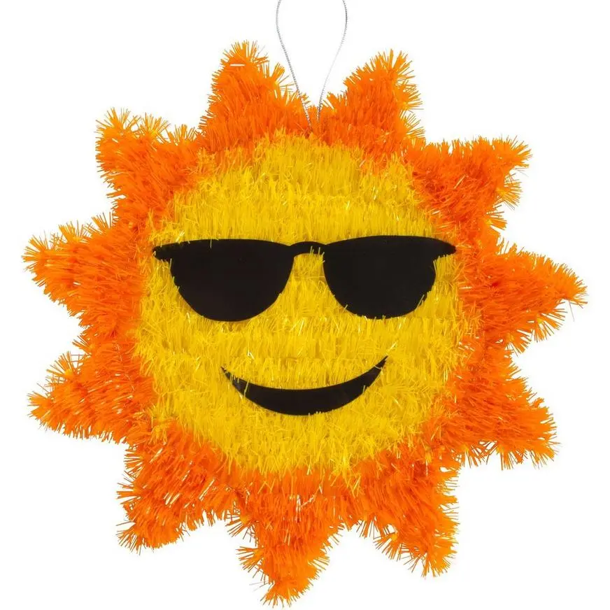 Hanging Tinsel Sun