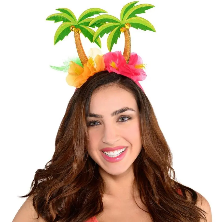 Hibiscus & Palm Tree Head Bopper - Image 2