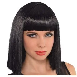 Cleopatra Long Blunt Bob Wig With Bangs