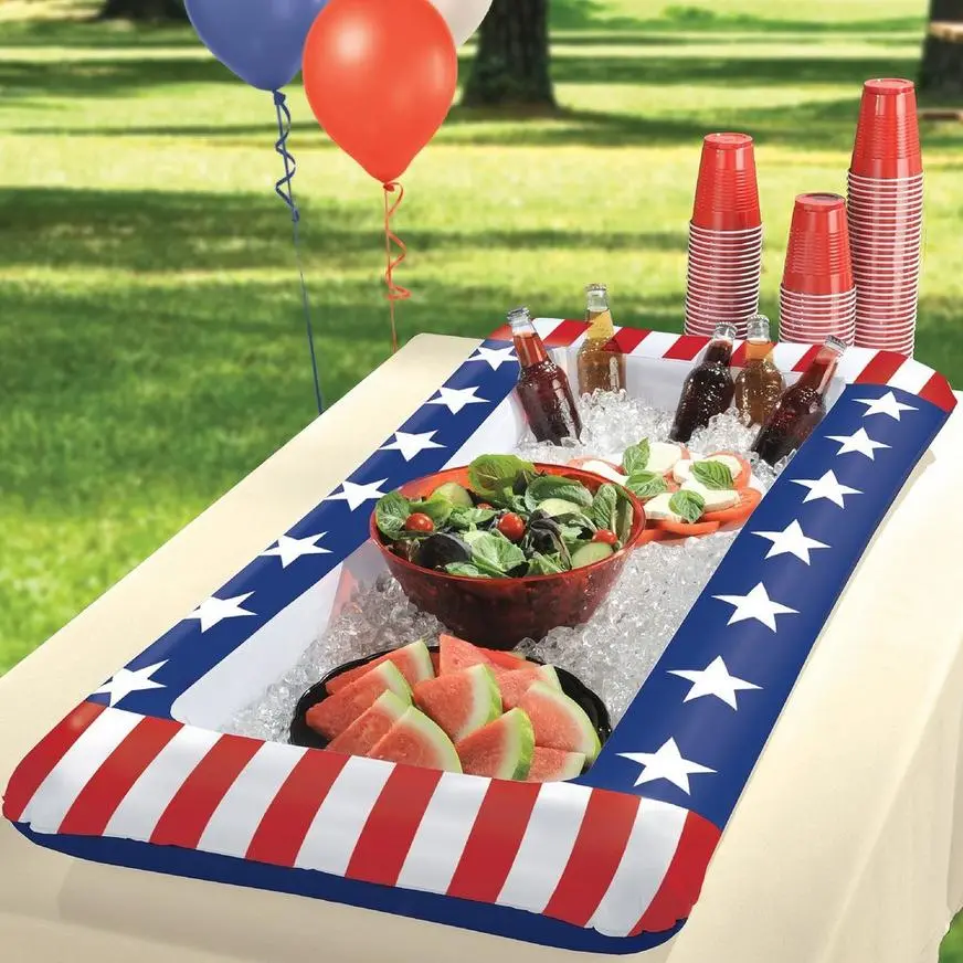 Inflatable Patriotic American Flag Buffet Cooler - Image 2