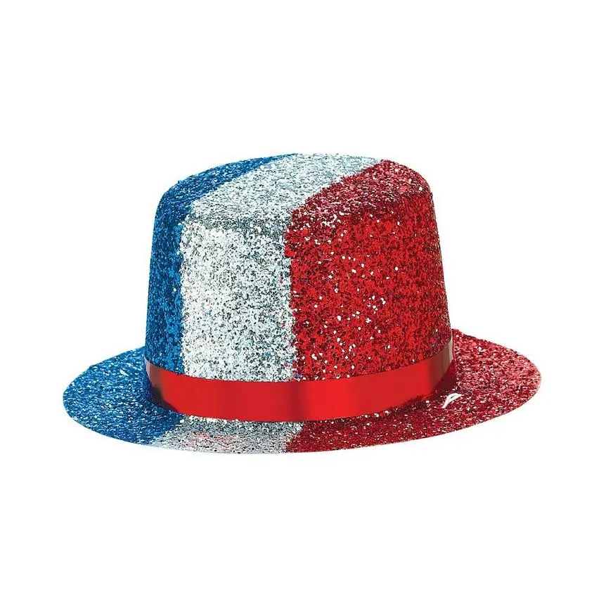 Glitter Patriotic Mini Top Hat - Image 2