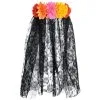 Floral Black Lace Veil - Day Of The Dead