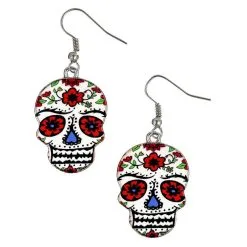 Sugar Skull Earrings - Day Of The Dead