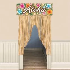 Hawaiian Hibiscus Door Curtain