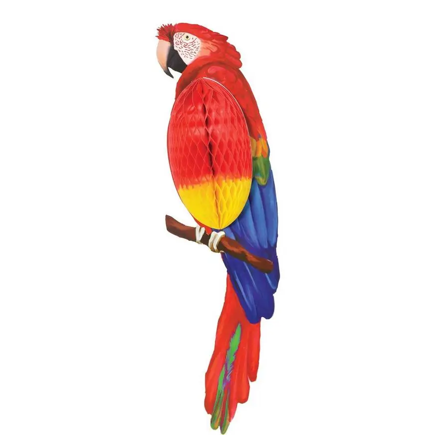 Parrot Honeycomb Decoration