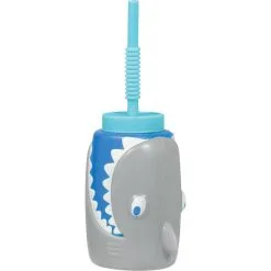 Shark Cup With Straw