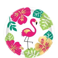 AMSCAN You Had Me At Aloha Dessert Plates 8ct