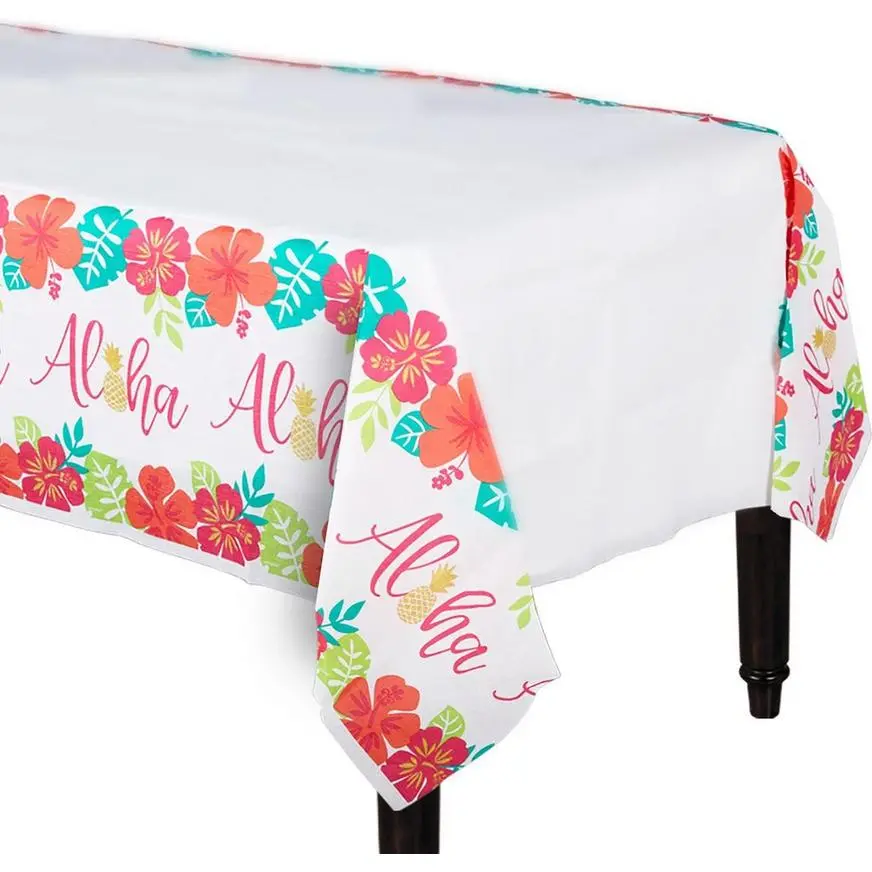 AMSCAN You Had Me At Aloha Paper Table Cover