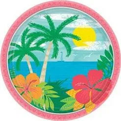 AMSCAN Summer Vibes Lunch Plates 60ct