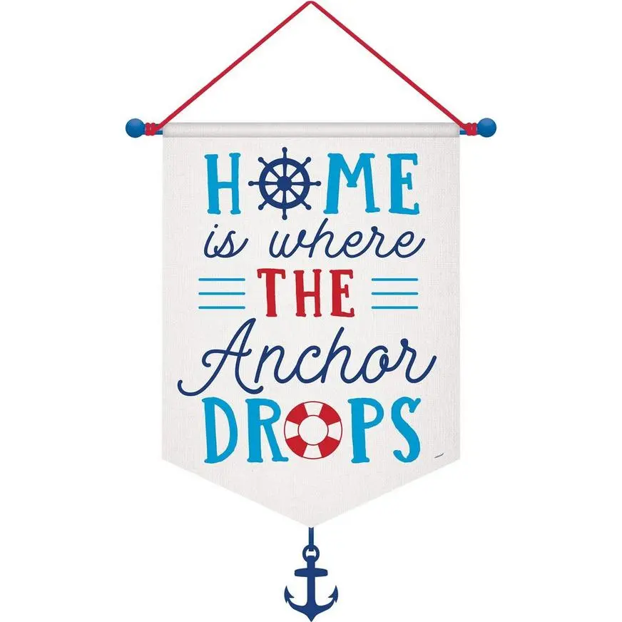 AMSCAN Nautical Canvas Sign