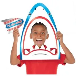 AMSCAN Giant Shark Head Photo Booth Frame Kit 2pc