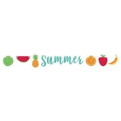 AMSCAN Glitter Hello Summer Letter Banner