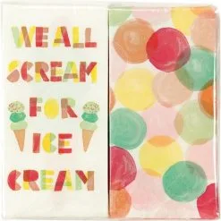 Dots & Ice Cream Napkins Duo Pack 20ct