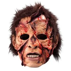 Adult Slashed Flesh Zombie Face Mask