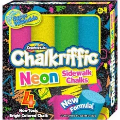Creative Kids Neon Sidewalk Chalk 4ct