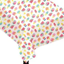 AMSCAN Just Chillin' Flannel-Backed Vinyl Tablecloth