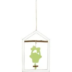 Green Flower Pot Frame Sign