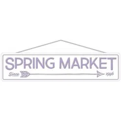AMSCAN Lavender Spring Market Street Sign