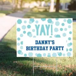 Custom Shimmering Party Yard Sign