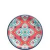 Boho Vibes Floral Quatrefoil Paper Dessert Plates, 7in, 8ct