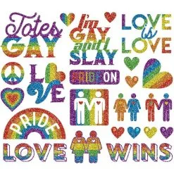 Rainbow Glitter Pride Body Jewelry