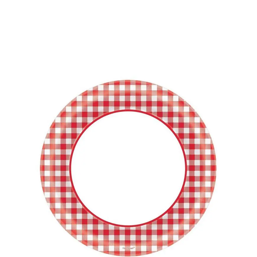 Picnic Gingham Tableware Kit For 120 Guests - Image 2