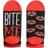 Adult Bite Me No-Show Socks