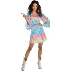 Adult Festival Chic Tie Dye Dress