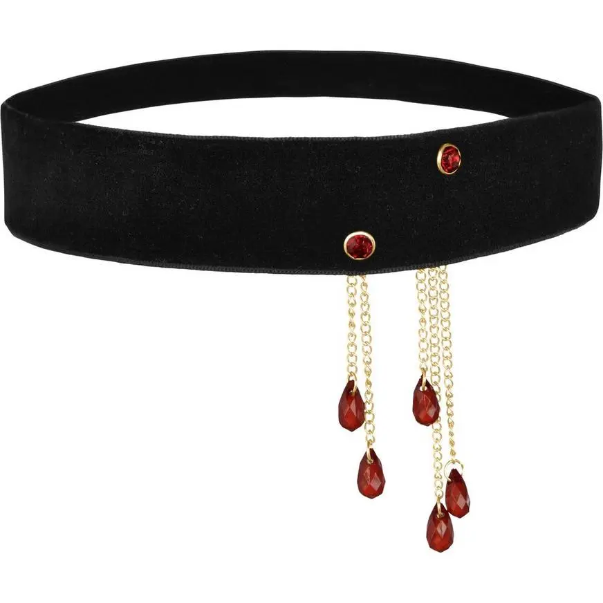 Blood Drop Vampire Bite Choker