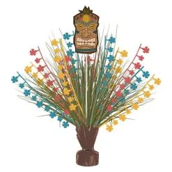 Vintage Tiki Foil & Cardstock Spray Centerpiece, 18in