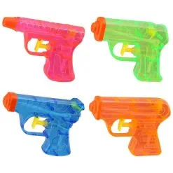 Water Pistols, 4in X 3in, 4ct