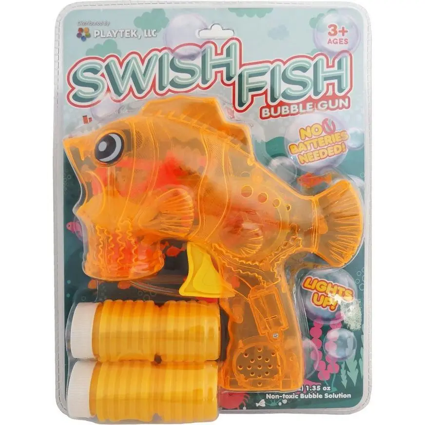 Light-Up Swish Fish Bubble Gun - Image 2