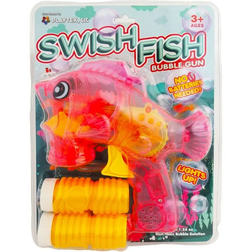 Light-Up Swish Fish Bubble Gun - Image 3