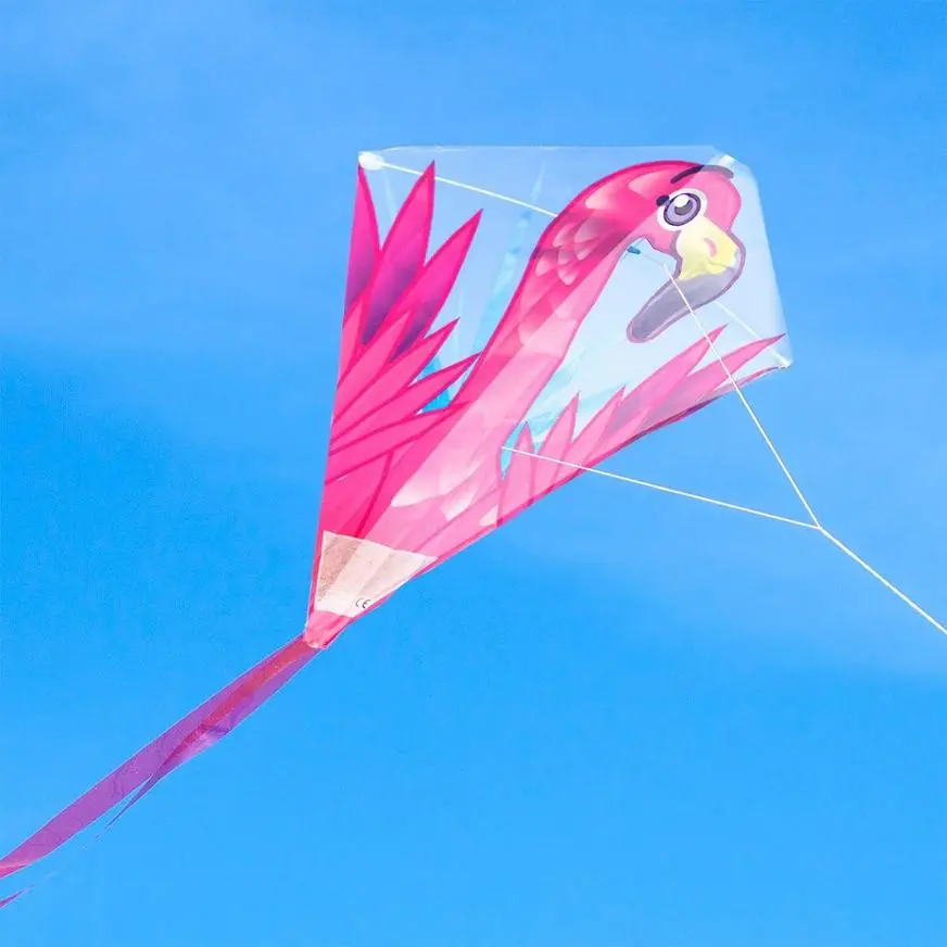 Diamond Pink Flamingo Kite, 22in X 23in