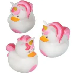Unicorn Rubber Ducks, 2in X 2.75in, 16ct