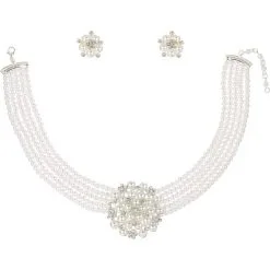 50s Happy Homemaker Pearls Jewelry Set