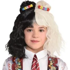 AMSCAN Cruella De Vil Wig For Kids - Cruella