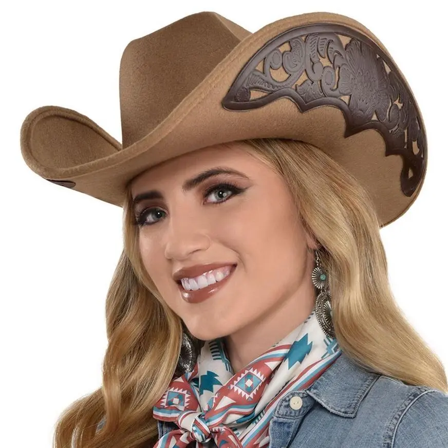 AMSCAN Oversized Debossed Cowgirl Hat - Image 2