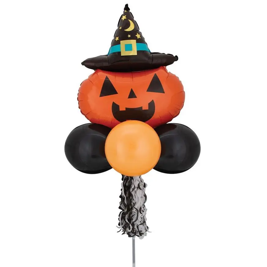 Air-Filled Witchy Pumpkin Halloween Balloon Yard Sign, 67in - Image 2