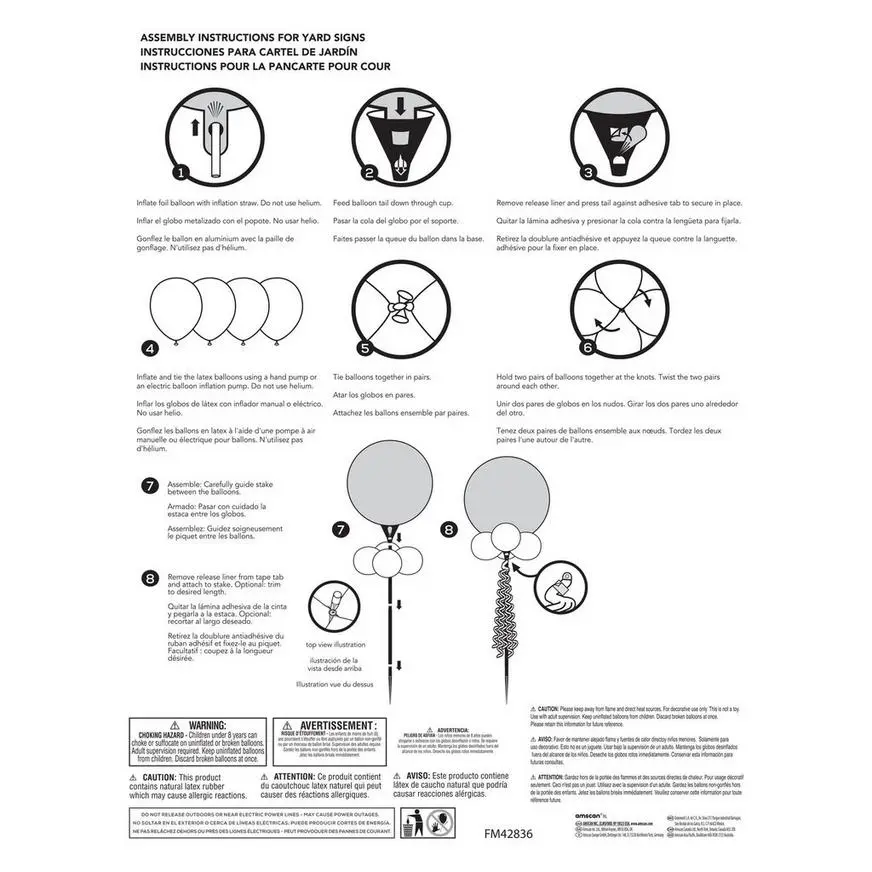 Air-Filled Shimmering Mermaid Foil & Latex Balloon Yard Sign, 62in - Image 3