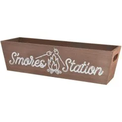 Brown S'mores Station MDF Container, 4in X 18.3in
