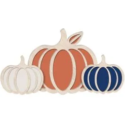 Thanksgiving Pumpkin Trio Wooden Sign