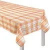 Fall Plaid Fabric Tablecloth, 60in X 104in