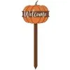 Fall Pumpkin Wooden Yard Stake, 30in