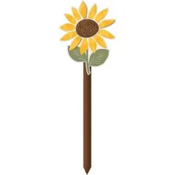 Fall Sunflower Wooden Yard Stake, 33in