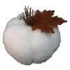 White Pumpkin Plush Decoration, 4.5in